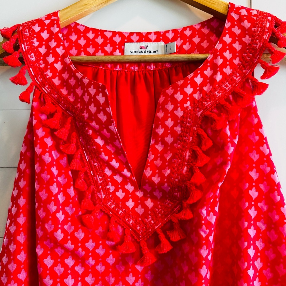 Vineyard Vines coral pink swim coverup or dress.